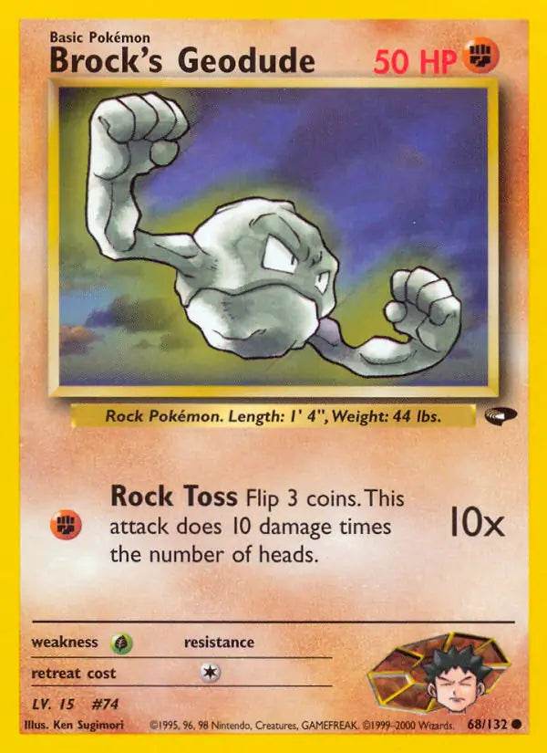 Brock's Geodude 68/132 Common - MissingNo.