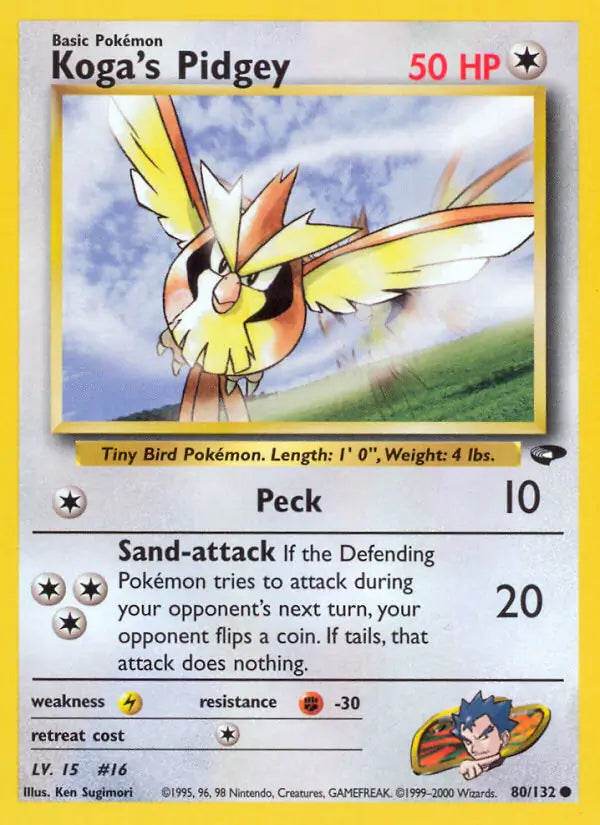 Koga's Pidgey 80/132 Common - MissingNo.