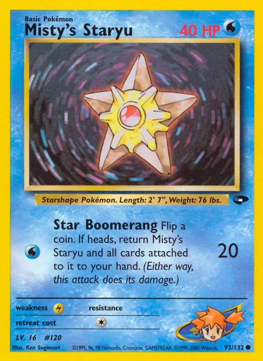 Misty's Staryu 92/132 Common - MissingNo.