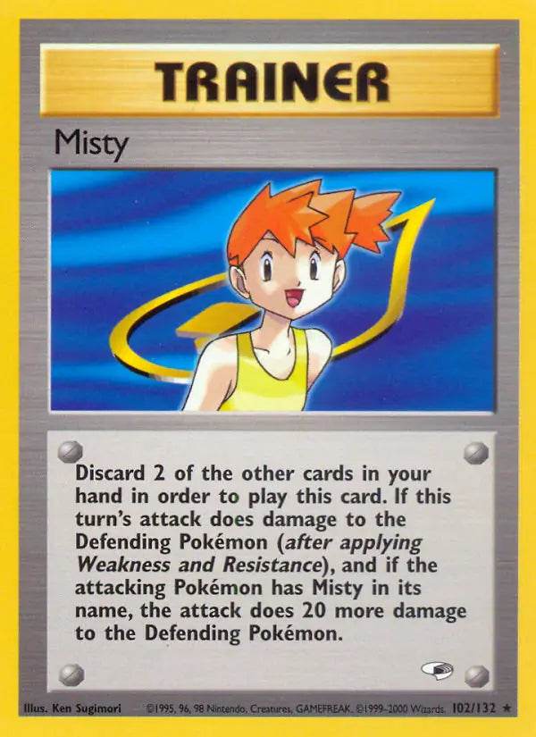 Misty 102/132 Non-Holo Rare - MissingNo.