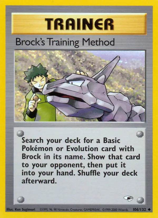 Brock's Training Method 106/132 Uncommon - MissingNo.