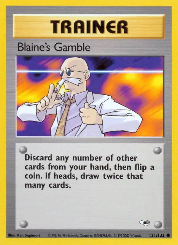 Blaine's Gamble 121/132 Common - MissingNo.