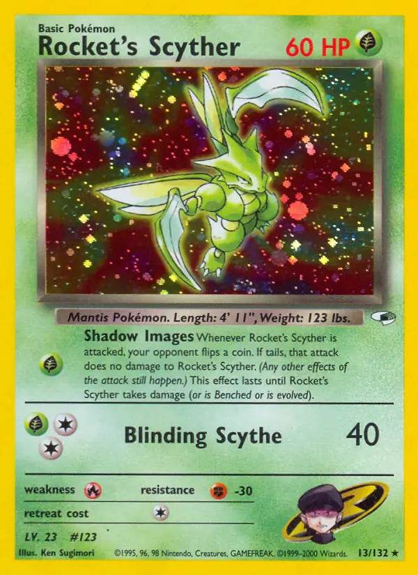 Rocket's Scyther 13/132 Holo Rare - MissingNo.