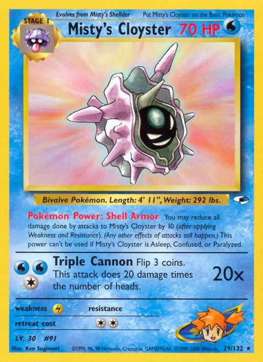 Misty's Cloyster 29/132 Non-Holo Rare - MissingNo.