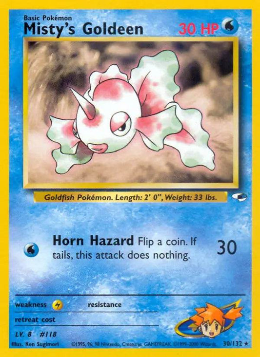 Misty's Goldeen 30/132 Non-Holo Rare - MissingNo.