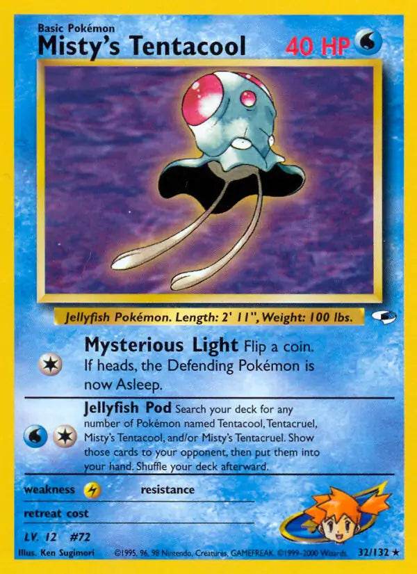 Misty's Tentacool 32/132 Non-Holo Rare - MissingNo.