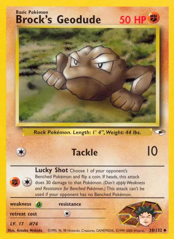Brock's Geodude 38/132 Uncommon - MissingNo.