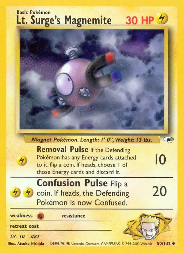 Lt. Surge's Magnemite 50/132 Uncommon - MissingNo.