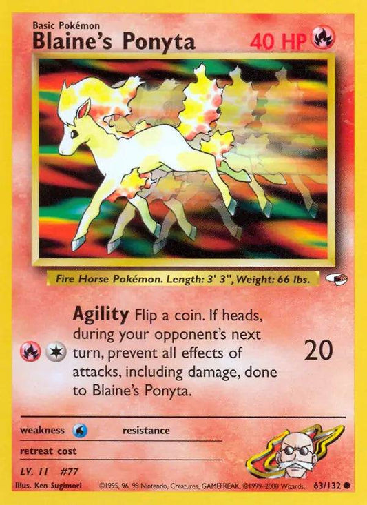 Blaine's Ponyta 63/132 Common - MissingNo.