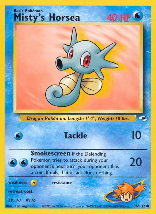 Misty's Horsea 86/132 Common - MissingNo.