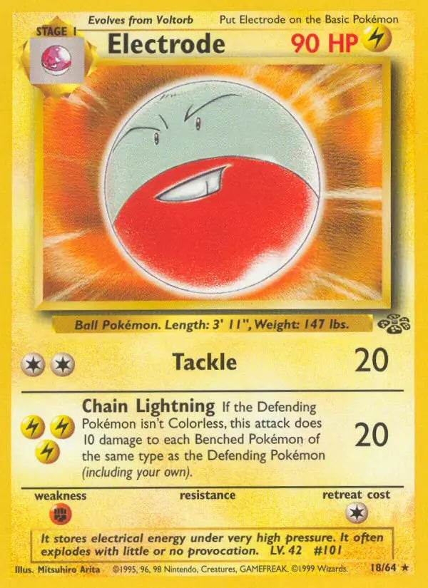 Electrode 18/64 Non-Holo Rare (HP) - MissingNo.
