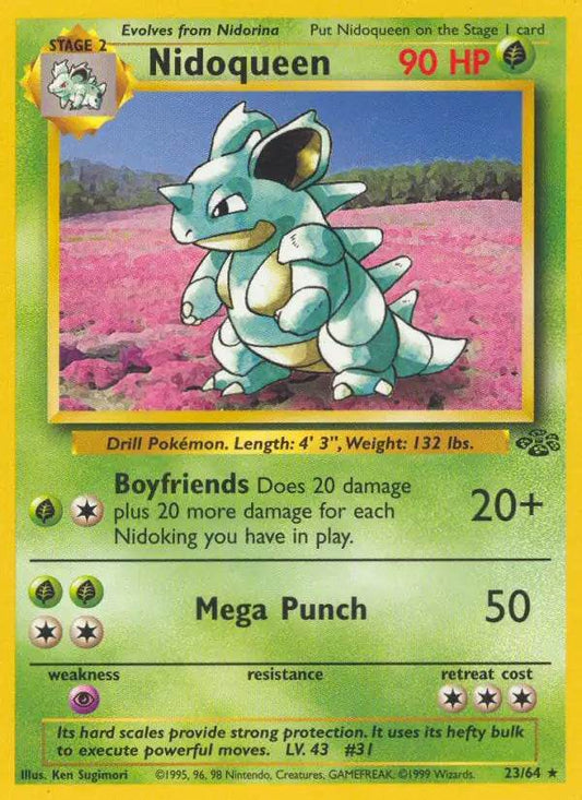 Nidoqueen 23/64 Non-Holo Rare - MissingNo.