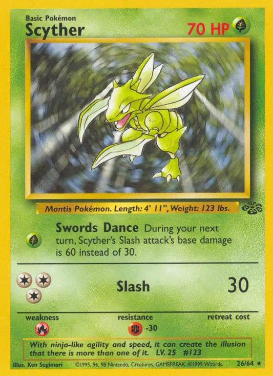 Scyther 26/64 Non-Holo Rare - MissingNo.