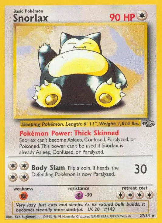 Snorlax 27/64 Non-Holo Rare - MissingNo.