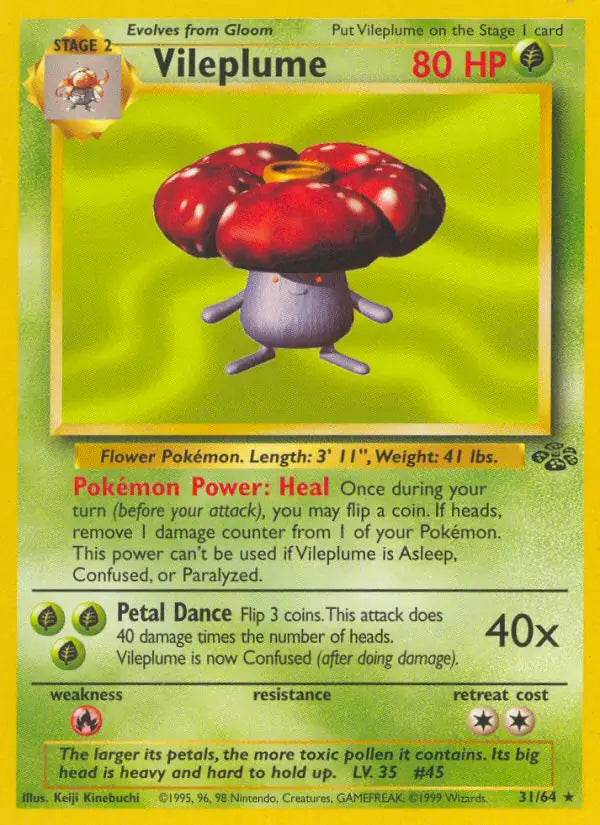 Vileplume 31/64 Non-Holo Rare - MissingNo.