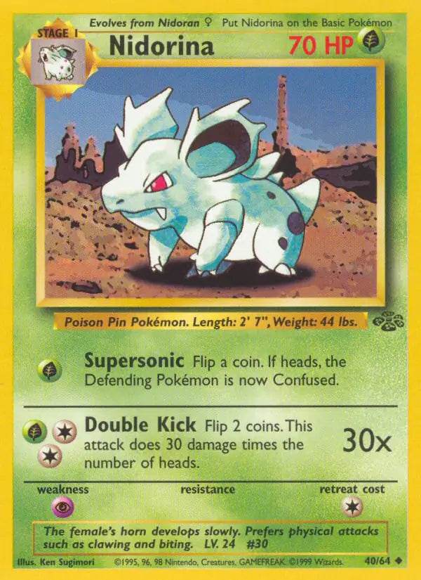 Nidorina 40/64 Uncommon (LP) - MissingNo.