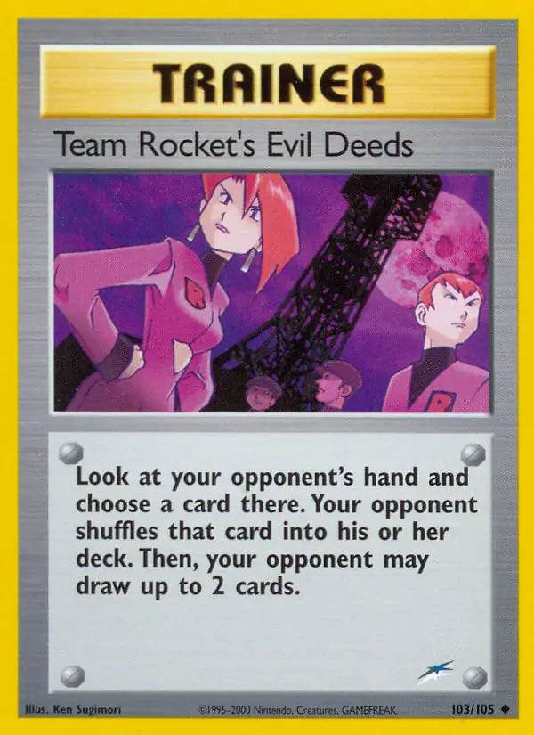 Team Rocket's Evil Deeds 103/105 Uncommon - MissingNo.