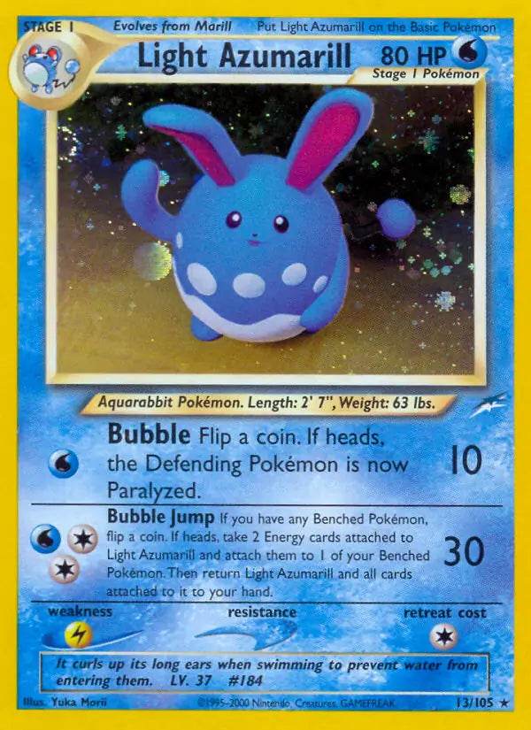 Light Azumarill 13/105 Holo Rare - MissingNo.