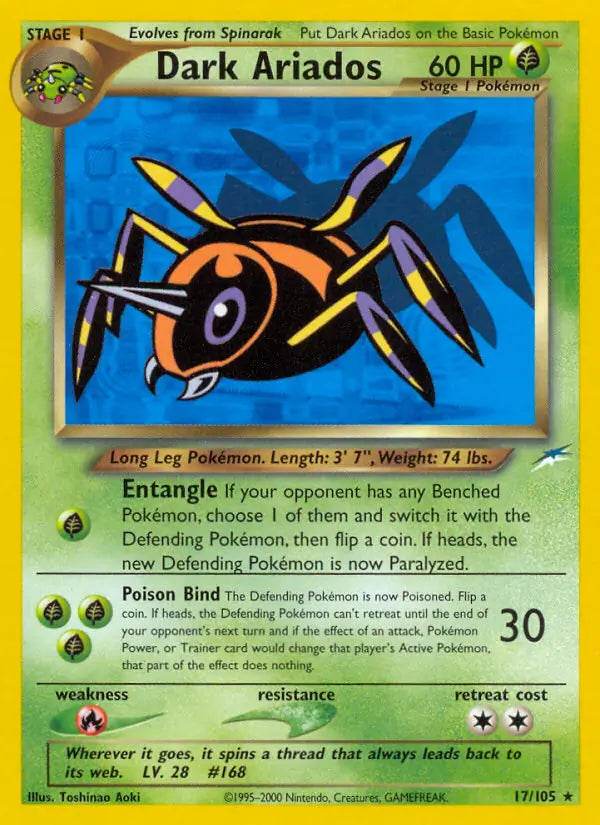 Dark Ariados 17/105 Non-Holo Rare - MissingNo.