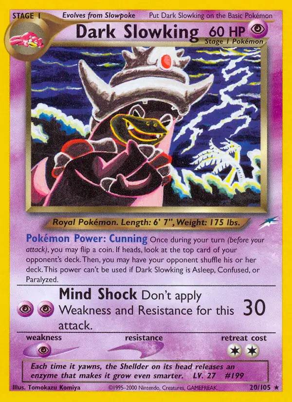Dark Slowking 20/105 Non-Holo Rare - MissingNo.