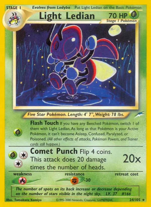 Light Ledian 24/105 Non-Holo Rare - MissingNo.