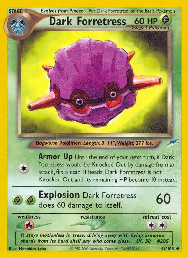 Dark Forretress 35/105 Uncommon - MissingNo.