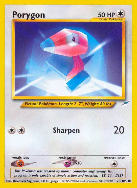 Porygon 78/105 Common - MissingNo.