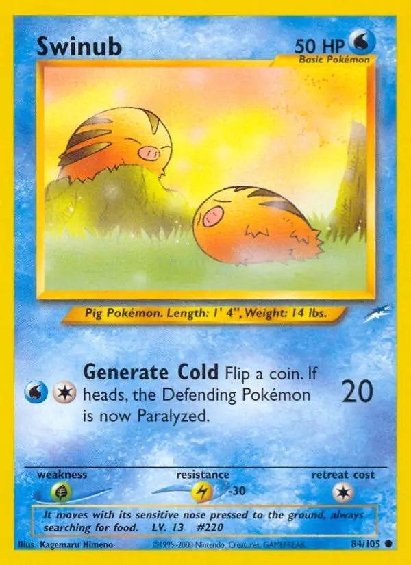 Swinub 84/105 Common - MissingNo.