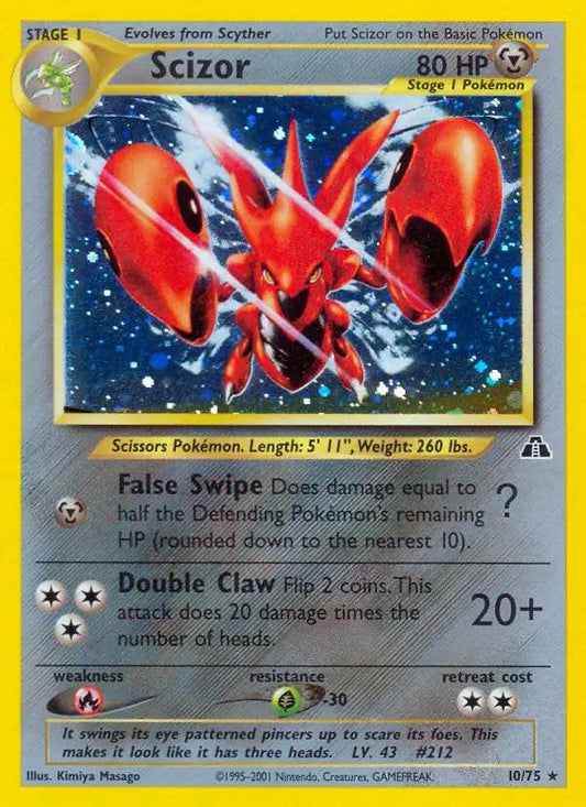 Scizor 10/75 Holo Rare - MissingNo.