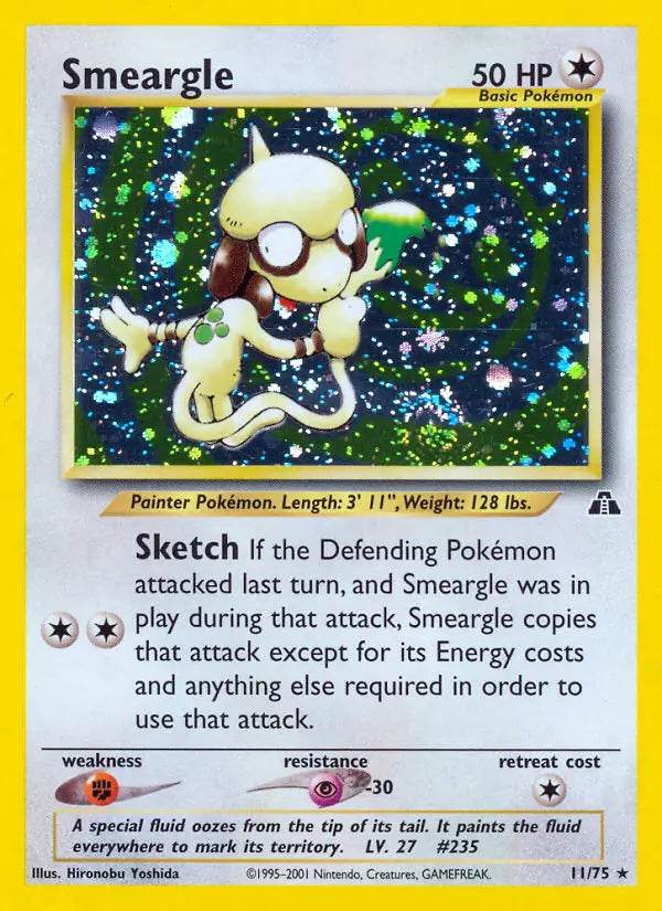 Smeargle 11/75 Holo Rare - MissingNo.