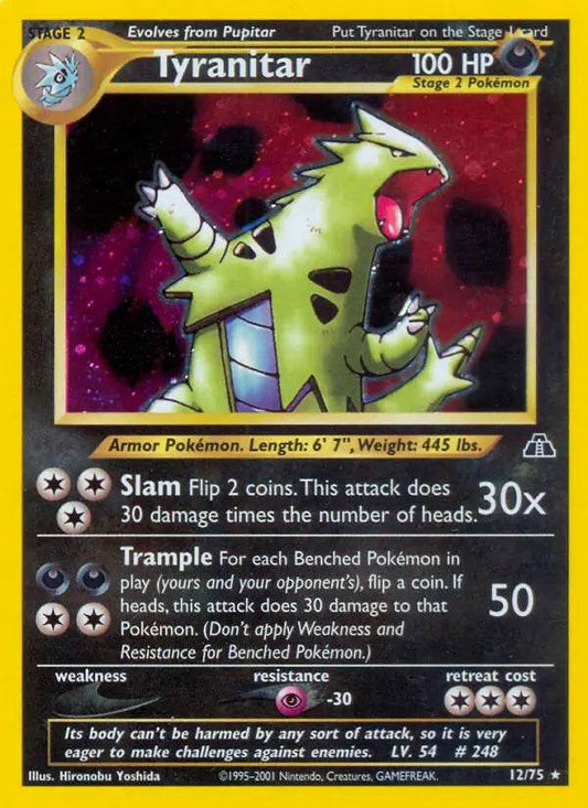 Tyranitar 12/75 Holo Rare - MissingNo.
