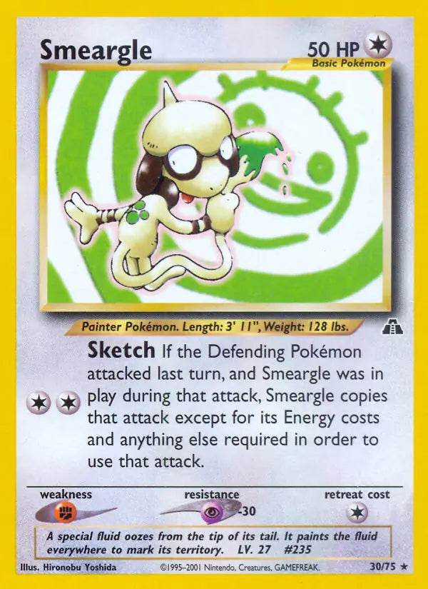 Smeargle 30/75 Non-Holo Rare - MissingNo.