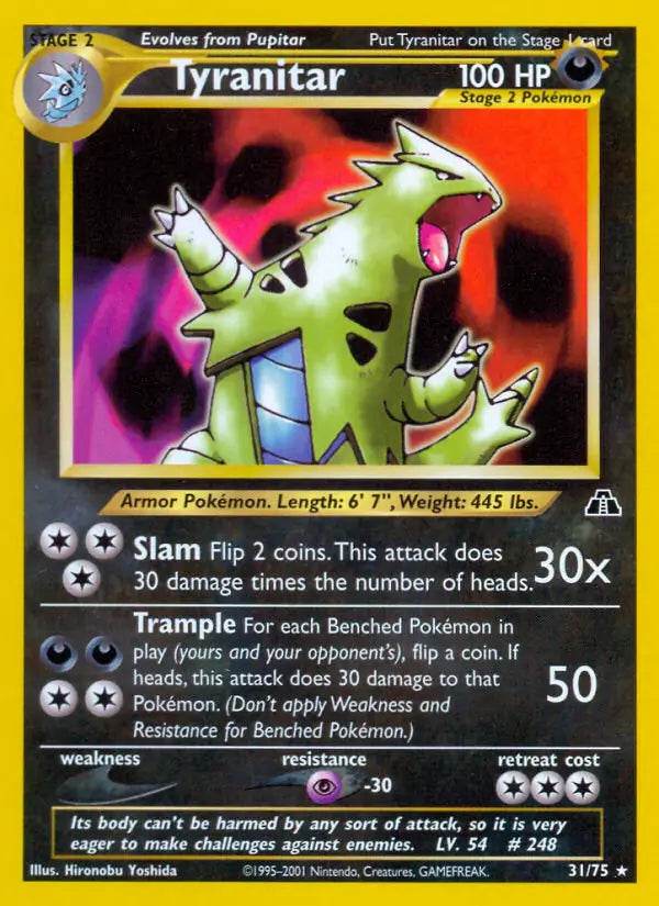 Tyranitar 31/75 Non-Holo Rare - MissingNo.