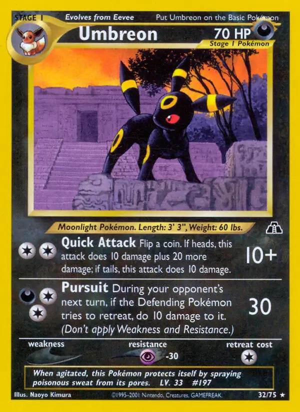 Umbreon 32/75 Non-Holo Rare - MissingNo.