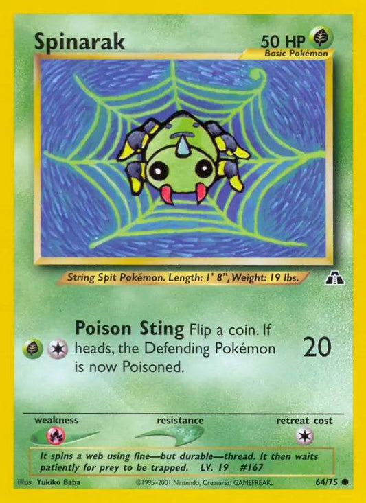 Spinarak 64/75 Common - MissingNo.