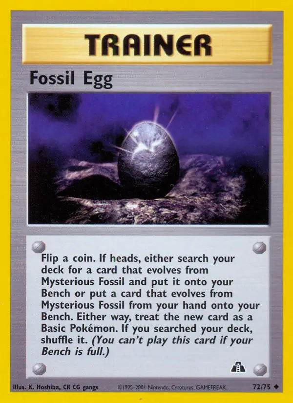 Fossil Egg 72/75 Uncommon - MissingNo.