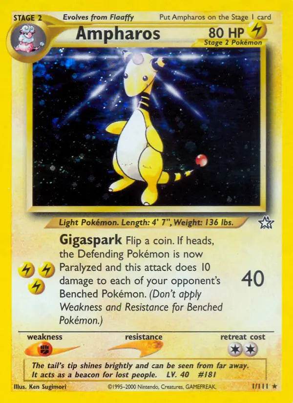 Ampharos 1/111 Holo Rare - MissingNo.