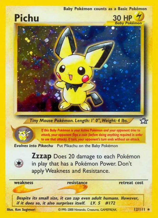Pichu 12/111 Holo Rare - MissingNo.