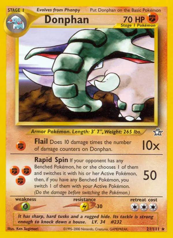 Donphan 21/111 Non-Holo Rare - MissingNo.