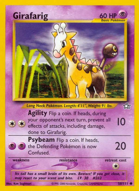 Girafarig 58/111 Common - MissingNo.