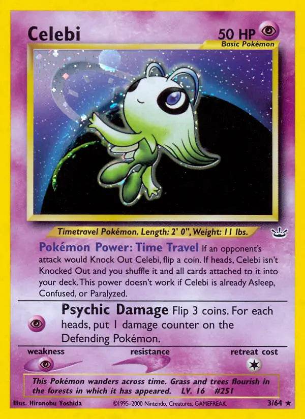 Celebi 3/64 Holo Rare - MissingNo.