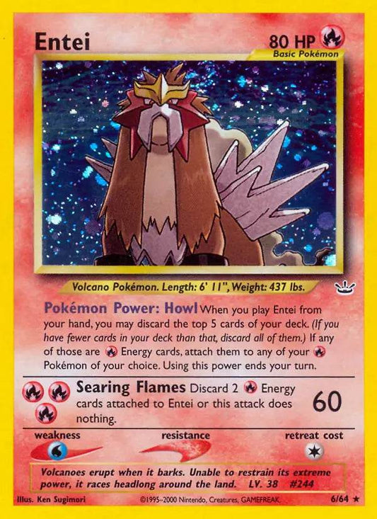 Entei 6/64 Holo Rare - MissingNo.