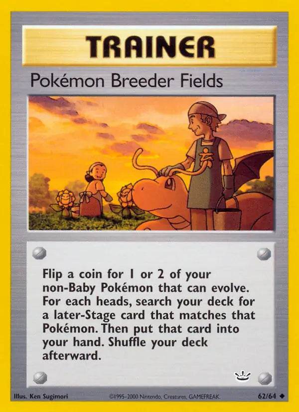 Pokémon Breeder Fields 62/64 Uncommon - MissingNo.