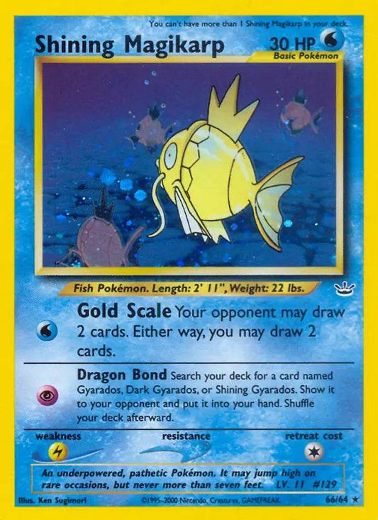 Shining Magikarp 66/64 Holo Secret Rare - MissingNo.