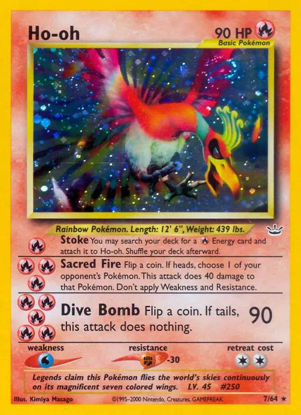 Ho-Oh 7/64 Holo Rare - MissingNo.