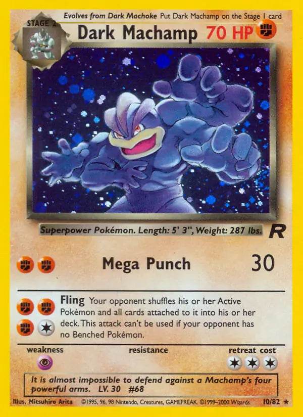 Dark Machamp 10/82 Holo Rare - MissingNo.