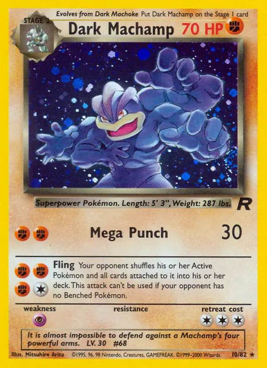 Dark Machamp 10/82 Holo Rare - MissingNo.