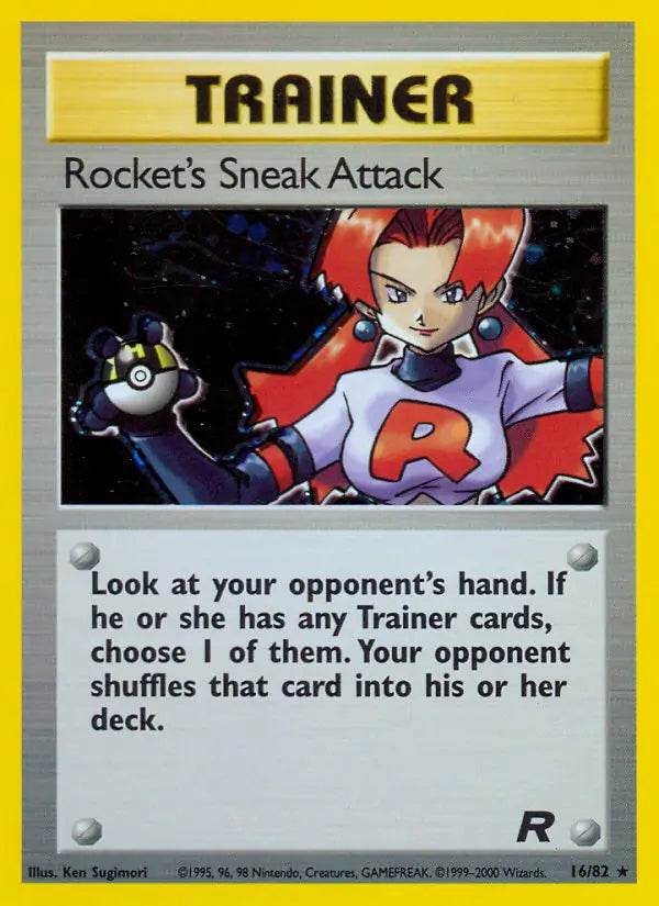Rocket's Sneak Attack 16/82 Holo Rare - MissingNo.