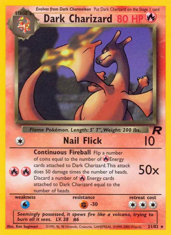 Dark Charizard 21/82 Non-Holo Rare - MissingNo.
