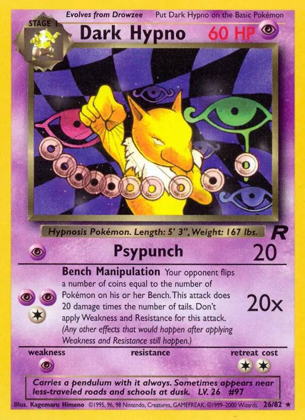 Dark Hypno 26/82 Non-Holo Rare - MissingNo.